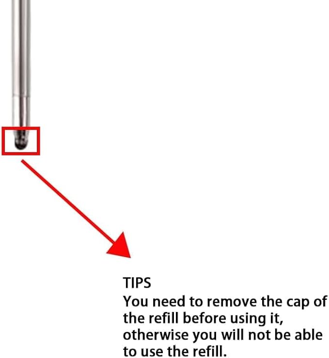 4-in-1 Four-Color Multifunctional Ballpoint Pen Refill, Black/Red/Blue (10 Pieces) - Medium Point, Great Gift for Friends and Loved Ones (Refill Red)