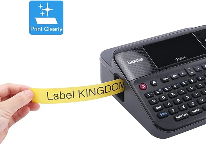 18mm Black on Yellow Label Tape Replacement for Brother TZe-641 TZe641 TZe 18mm 0.7 Laminated Yellow Tape Compatible with Brother P Touch Label for PTD400 PTD410 PTD600 PT1750, 3-Pack