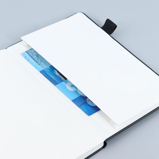 KaiRuiYing Lined Journal Notebook with Pen Holder, 320 Pages, 7.6'' × 10.3'' Large Size B5-100 GSM Thick Paper, for Writing, Work, Office, Leather Hardcover