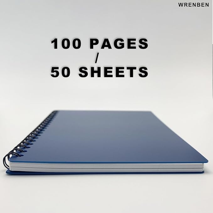 2PCS Waterproof Spiral Notebooks (4.8"x7", Yellow)