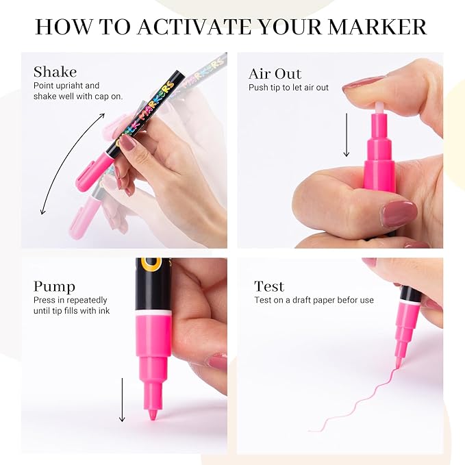 KERIFI Liquid Chalk Markers Fine Tip 1.0 mm, 12 Colors Wet Erase Makers for Chalkboard Calendar, Erasable Chalk Pens for Chalkboard, Blackboard, Bistro, Menu, Glass, Wedding Signs, 45 Labels Included