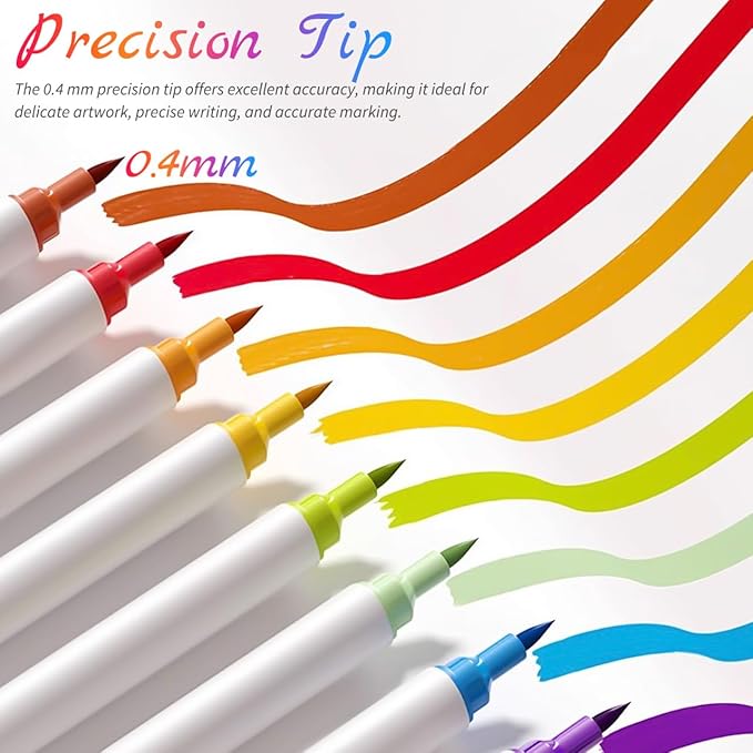 10Pcs Acrylic Marker Pen Tips - Replacement Nibs for Refillable Brush Pens - Art Supplies for Sketching and Drawing Compatible with Oil Markers