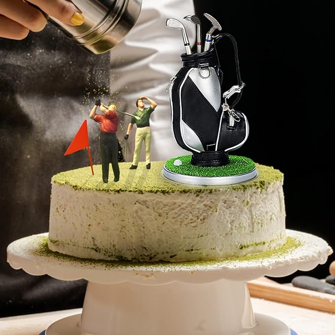 Jishi Golf Gifts for Men Golf Pen Holder Stocking Stuffers for Adults Men Golfers, Funny White Elephant Gifts for Adults Useful Unique Office Supplies Desk Accessories Decor Gadgets for Boss Dad Women