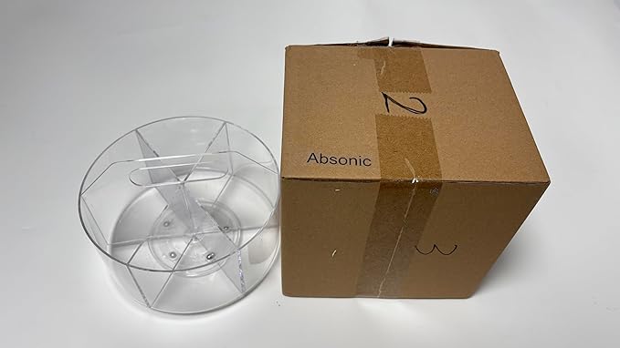 Absonic Acrylic Pen Holder Pencil Organizer, 360-Degree Rotating Pencil Holder, Crayon Organizers for Kids Marker Organizer Caddy Art Supply Kids Desk Organizers for Office Home School