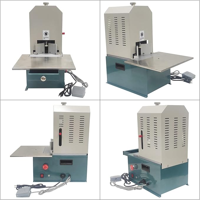 INTBUYING Electric Corner Rounder, Round Corner Cutter Cutting Machine, Corner Rounding Machine, Feature 7 Types of Blades R3 R4 R5 R6 R8 R9 R10, with Foot Switch for Notebook Name Cards PVC Paper