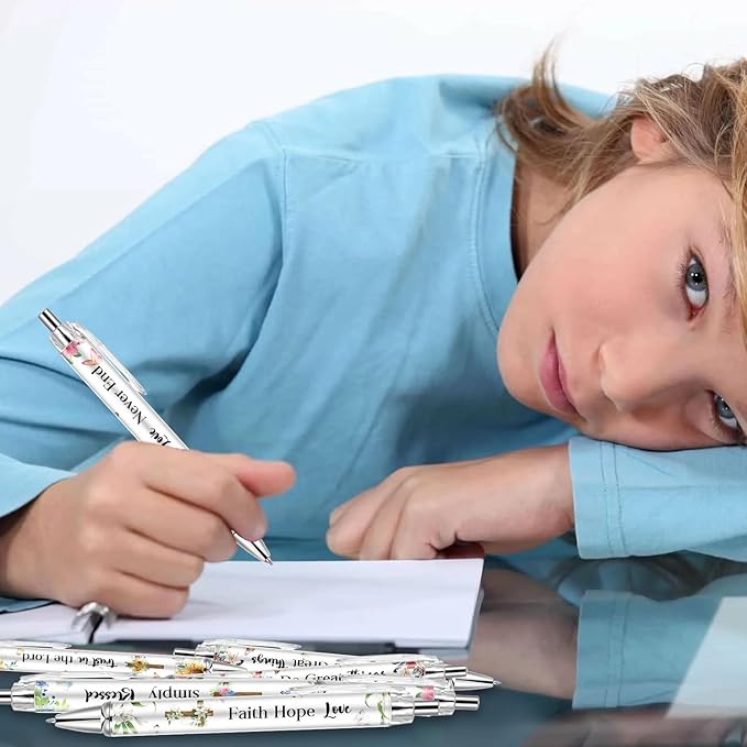 30 PCS Bible Verse Pens, Christian Pen Set, Christian Ballpoint Pens for School Office Church Supplies