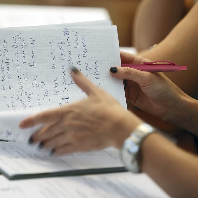 deegtran Pens Bulk, 400 Pack No Bleed Black Barrel Click Pens, Wholesale Retractable Ballpoint Pens, Pens Medium Point, Smooth Ink Pens, 1.0MM Black Ink