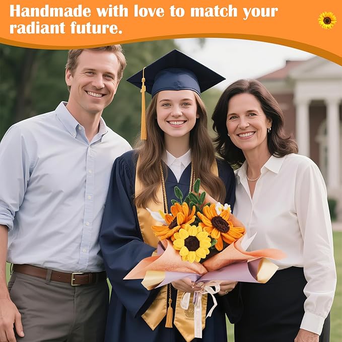 500 PCS Pipe Cleaners Craft Kit for Flower Making Sunflower DIY Material Bundle with 20 Stems, 100 Stamens, Ribbon, Tulle, Glue Sticks & Step-by-Step Guide Vibrant Colors, Non Shedding, FadeResistant