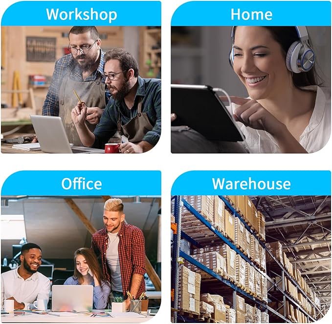 16 Outlet Surge Protector Metal Power Strip, 1800J Mountable Power Outlet, Heavy Duty Workshop Metal Power Strip for Commercial, Industrial, School and Home,15A 125V 1875W (6FT)