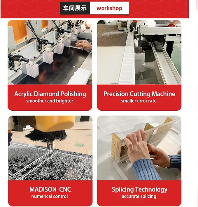 6Pack Acrylic Mail Organizer for Sorting Mail, Business Card, 5Slot Acrylic Mail Sorter for Desktop Shelf, Clear Bill Money Divider for Cash Envelope, Desk Organizer, Home and Office Use