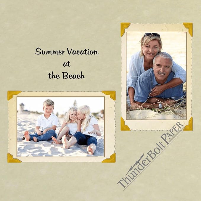 150 Natural Parchment 65lb Cover Paper Sheets 6" X 6" (6X6 Inches) Square Scrapbook Album Size - Printable Old Parchment Semblance