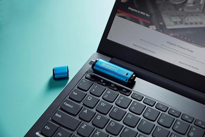 Kingston Ironkey Vault Privacy 50 USB-C 128GB Flash Drive | FIPS 197 Certified | XTS-AES 256-bit | BadUSB and Brute Force Protection | Mult-Password Option | IKVP50C/128GB