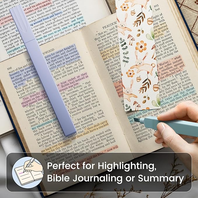 JIMMIDDA- 12 Pack Gel Pens, 0.7mm Black Ink Fine Point Smooth Writing with Aesthetic Highlighters, Quick-dry Long-lasting Pens Set for Journaling School Office Supplies(6 Pens + 6 Highlighters)