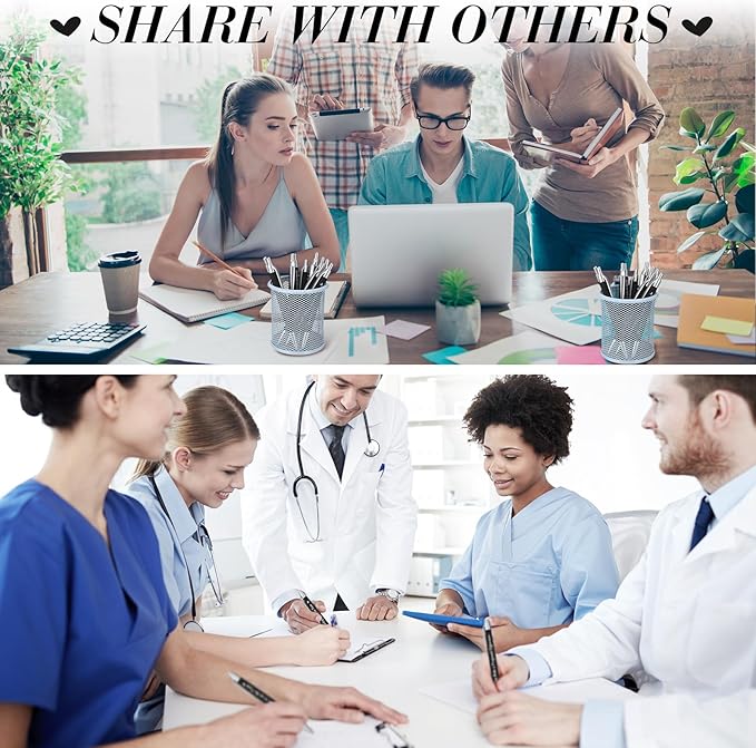 Yeaqee 100 Pcs Inspirational Pens Employee Appreciation Back to School Gifts Motivational Thank You Metal Greeting Quote Ballpoint Pen for Coworker Teacher(Black,Positive)