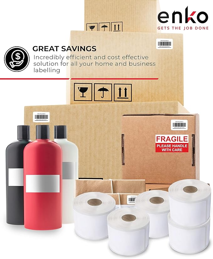 enKo (48 Rolls, 10,560 Labels) Address & Shipping Labels 30323 Compatible for Dymo LabelWriter (2-1/8 x 4")
