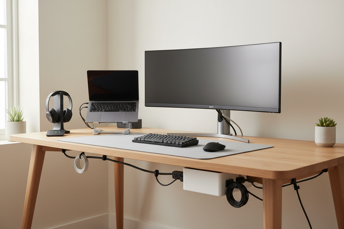How to Organize Cables & Tech on Your Desk (Without the Mess)