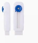 M&G 4 Pack Erasers Sliding Retractable Eraser, Soft White Color Cute Erasers Push Pull Eraser with Plastic Sleeve for Students Kids, School Office Home Supplies