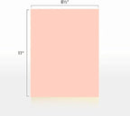 Colored Copy Paper, 20 LB (75 GSM) 8.5 X 11, 500 Sheets (Peach)