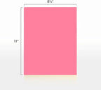 Colored Copy Paper, 20 LB (75 GSM) 8.5 X 11, 500 Sheets (cherry)