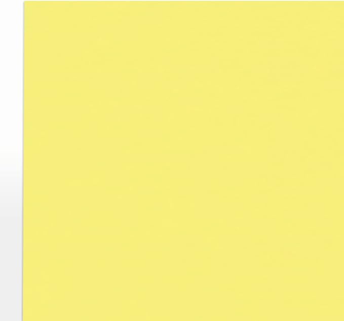 LUXPaper 8.5" x 11" Paper | Letter Size | Pastel Canary Yellow | 60lb. Text | 50 Qty