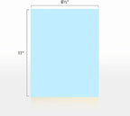 Colored Copy Paper, 20 LB (75 GSM) 8.5 X 11, 500 Sheets (Blue)