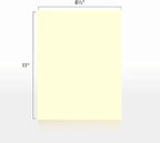 Colored Copy Paper, 20 LB (75 GSM) 8.5 X 11, 500 Sheets (Ivory)