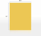 Colored Copy Paper, 20 LB (75 GSM) 8.5 X 11, 500 Sheets (Gold)