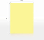 Colored Copy Paper, 20 LB (75 GSM) 8.5 X 11, 500 Sheets (Canary)