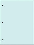 Copy And Printing Color Paper, 20 Lb. 3 Hole Punch 500 Sheets Per Ream. (Blue)