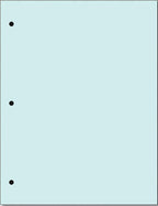 Copy And Printing Color Paper, 20 Lb. 3 Hole Punch 500 Sheets Per Ream. (Blue)