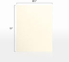 LUXPaper 8.5" x 11" Cardstock | Letter Size | Champagne Metallic | 105lb. Cover (192lb. Text) | 50 Qty.