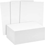 Reskid White Cardstock Thick Paper - Blank Heavy Weight 110 lb Cover Card Stock - 100 Pack (2.5x3.5, Inches)