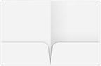 JAM PAPER Custom Printed Semi-Gloss Folders with Round Corner Pockets - Personalized Logo & Text - 12pt C1S - White - 250/Pack