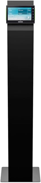 AVTEQ SDS-100 SDS Tablet Floor Stand for Small Displays, Black Powder-Coat Finish, Locking Rear Panel, Internal Cable Management, Floor Anchoring Holes, VESA 100×100 Mount