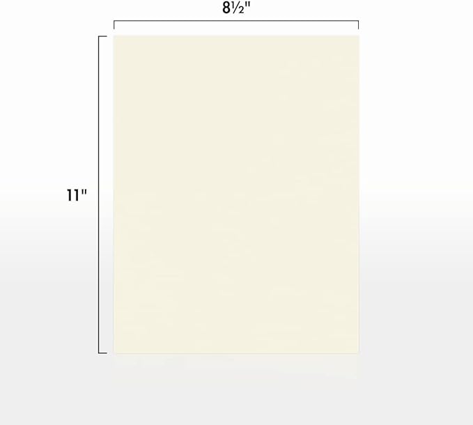 LUXPaper 8.5" x 11" Classic Crest Paper | Letter Size | Natural White | 70lb. Text | 500 Qty