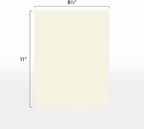 LUXPaper 8.5" x 11" Classic Crest Paper | Letter Size | Natural White | 70lb. Text | 500 Qty