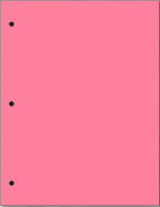 Copy And Printing Color Paper, 20 Lb. 3 Hole Punch 500 Sheets Per Ream. (Cherry)