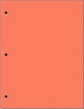 Copy And Printing Color Paper, 20 Lb. 3 Hole Punch 500 Sheets Per Ream. (Salmon)