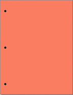 Copy And Printing Color Paper, 20 Lb. 3 Hole Punch 500 Sheets Per Ream. (Salmon)