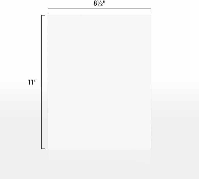 LUXPaper 8.5" x 11" Classic Crest Paper | Letter Size | Brilliant White | 70lb. Text | 50 Qty