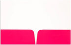 JAM PAPER Custom Printed Semi-Gloss Folders with Round Corner Pockets - Personalized Logo & Text - 12pt C1S - Pink - 100/Pack