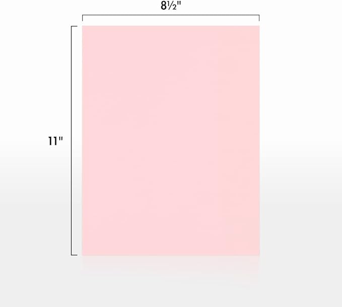 LUXPaper 8.5" x 11" Paper | Letter Size | Candy Pink | 80lb. Text | 250 Qty
