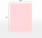 LUXPaper 8.5" x 11" Paper | Letter Size | Candy Pink | 80lb. Text | 500 Qty