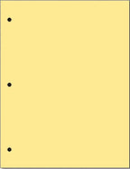 Copy And Printing Color Paper, 20 Lb. 3 Hole Punch 500 Sheets Per Ream. (Buff)