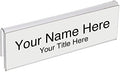 Glass Wall Name Plate Holders - Single Sided 8-1/2" Wide x 2" high (25 - PK, 1/2" Cubicle Wall) by Plastic Products Mfg.