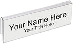 Acrylic Partition Name Plate Holders - Single Sided 8-1/2" Wide x 2" high (25 - PK, 1/4" Cubicle Wall) by Plastic Products Mfg.