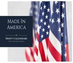 32" x 48" SwiftGlimpse 2026 Wall Calendar Erasable Large XL Wet & Dry Erase Laminated 12 Month Annual Yearly Wall Planner, Reversible, Navy