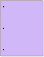 Copy And Printing Color Paper, 20 Lb. 3 Hole Punch 500 Sheets Per Ream. (Lavander/orchid)
