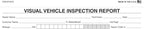 Visual Vehicle Inspection Report – 2-Part Carbonless Vehicle Checklist, Snap-Out Auto Service Forms, Fleet Maintenance Logs, Car Checkup Sheets - White & Canary 8.5"×11" - Pack of 500