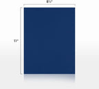 LUXPaper 8.5" x 11" Paper | Letter Size | Navy Blue | 80lb. Text | 50 Qty